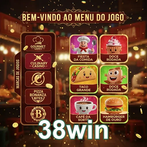 Ilustração de Explore o universo de jogos no 38win com recompensas VIP